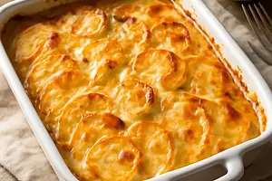 Potato casserole with cheese