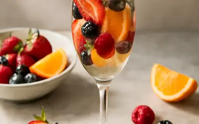 Champagne with Fruits