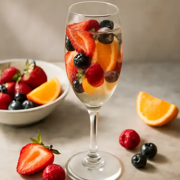 Champagne with Fruits