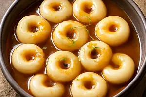 Silesian dumplings with gravy