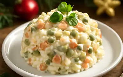 Vegetable Salad with Mayonnaise (Traditional for Christmas Eve)