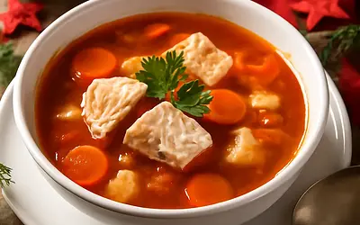 Fish soup for Christmas Eve