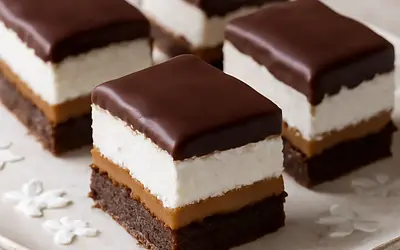 Chocolate-Caramel Bars with Coconut Mousse (Sweet Blog version)