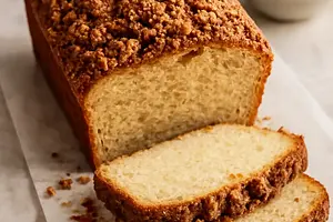Sweet Buttermilk Honey Bread with Cinnamon Crumble