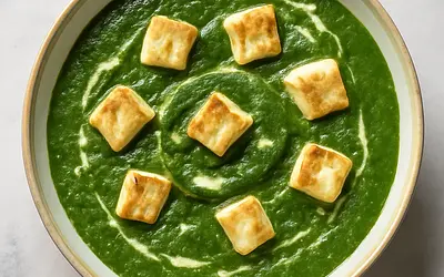 Palak paneer - spinach with cheese