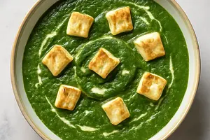 Palak paneer - spinach with cheese