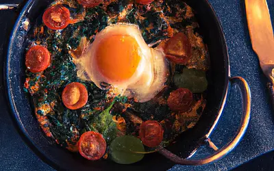 Spinach and Cheese Omelette