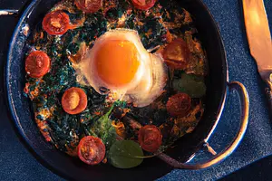 Spinach and Cheese Omelette