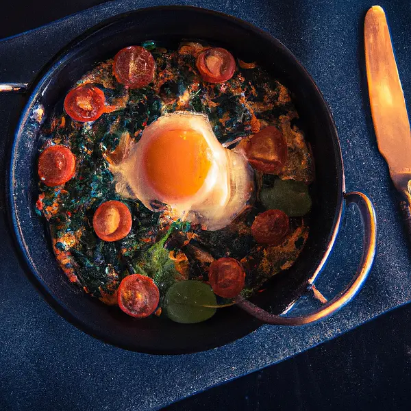 Omlet ze szpinakiem i serem