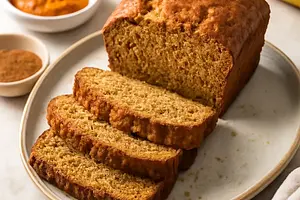 Sweet gluten-free bread with pumpkin, banana, and a hint of cinnamon