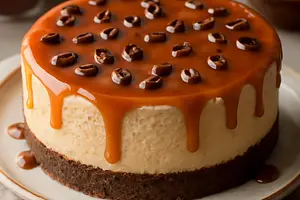 Caramel-Coffee Cheesecake with Mascarpone (Sweet Blog version)
