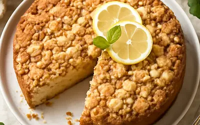 Lemon-Ricotta Babka with Almond Crumble