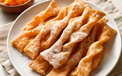 Orange-Cardamom Twists — Crispy Twisted Faworki in a New Version