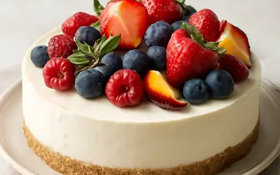 Cold Cheesecake with Fruits
