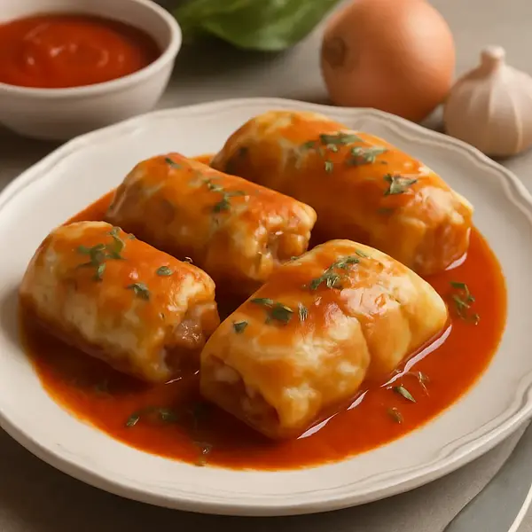 Stuffed Cabbage Rolls in Tomato Sauce