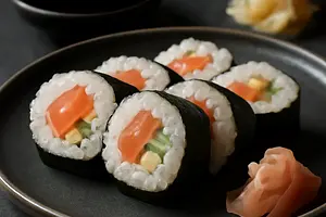 Salmon sushi maki