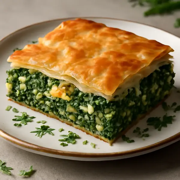 Spanakopita - ciasto ze szpinakiem