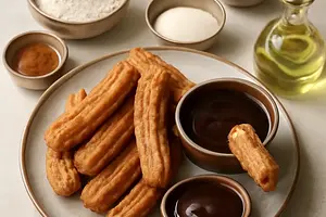 Churros with chocolate