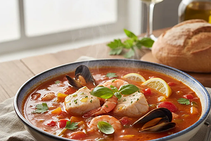 Zupa rybna z pomidorami