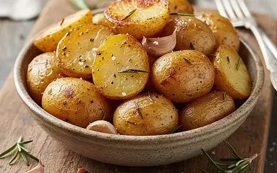 Pieczone ziemniaki z rozmarynem