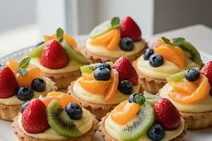 Eleganckie Tartaletki z Kremem Pâtissière i Świeżymi Owocami