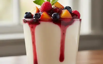 Panna Cotta z sosem owocowym