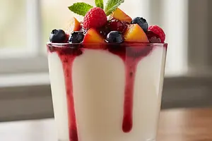 Panna Cotta z sosem owocowym