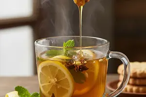 Herbata z miodem i cytryną