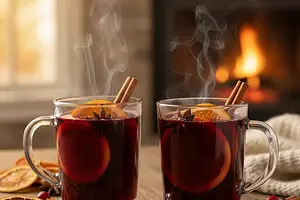 Aromatyczny Grzaniec z Czerwonego Wina i Pomarańczą