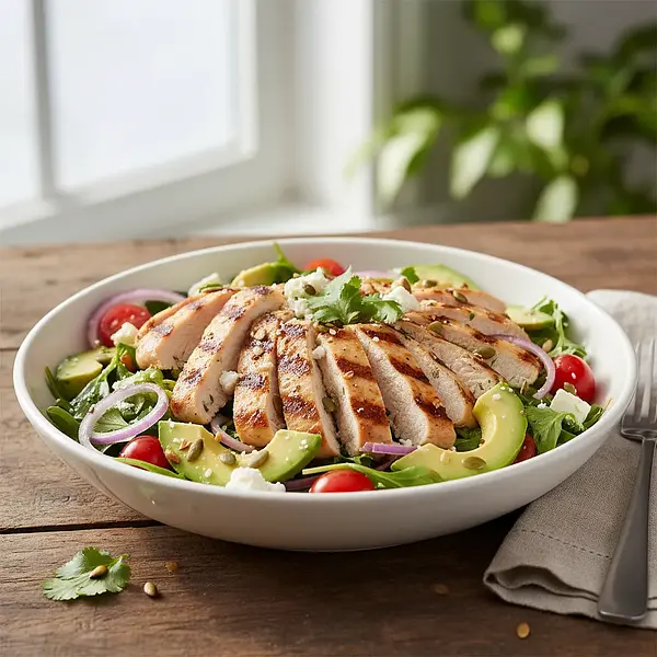 Sałatka z kurczakiem i awokado