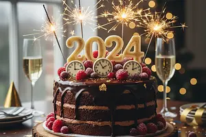 Chocolate Cake for New Year's Eve