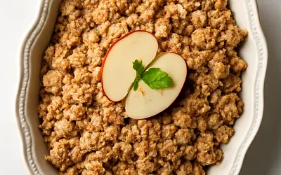 Apple Pie with Crumble Topping