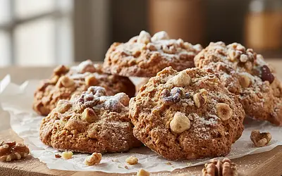 Orzechowe Całuski: Kruche Ciasteczka z Bezą i Orzechami Włoskimi