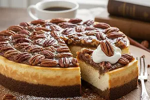 Pecan Pie Style Nut Cheesecake